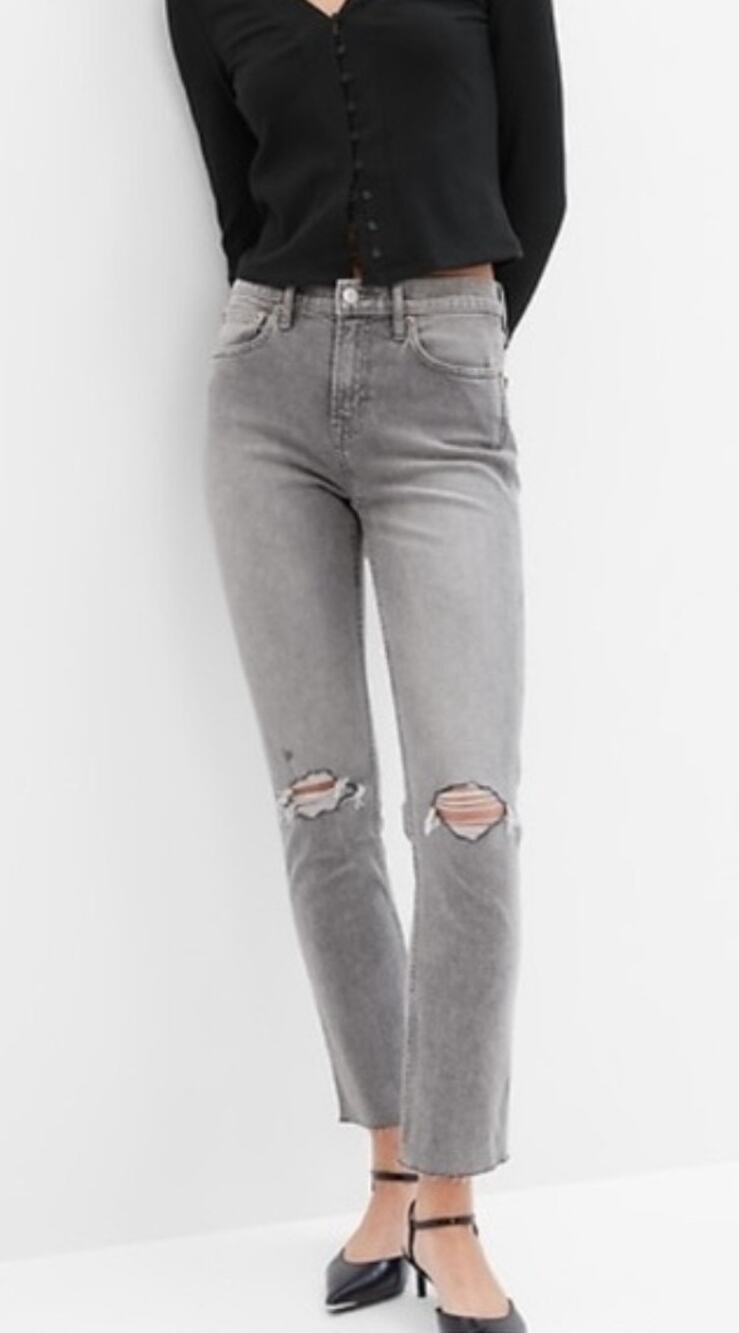 GAP Vintage Slim Mid Rise Gray Jeans